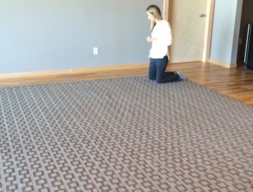 Condo Fabulous rug being installed