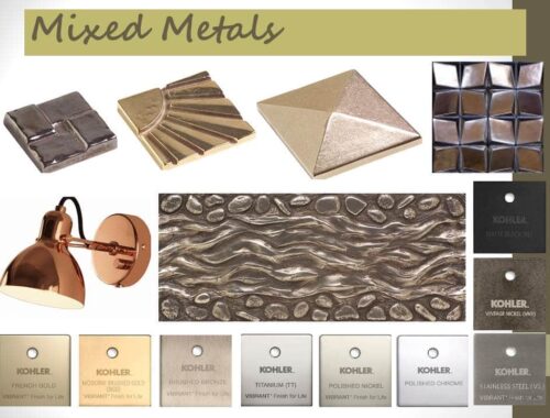 a variety of metal finishes