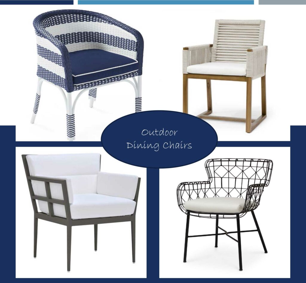 Outdoor Dining Chairs We Love for luxury outdoor dining. 