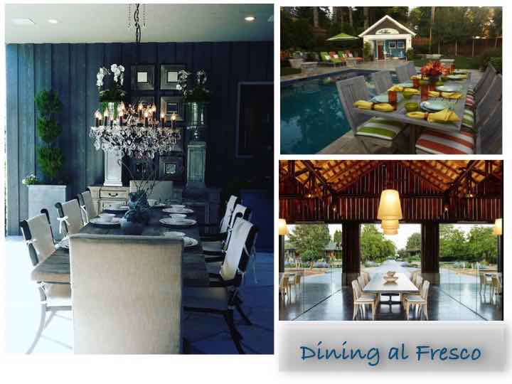 Outdoor dining rooms