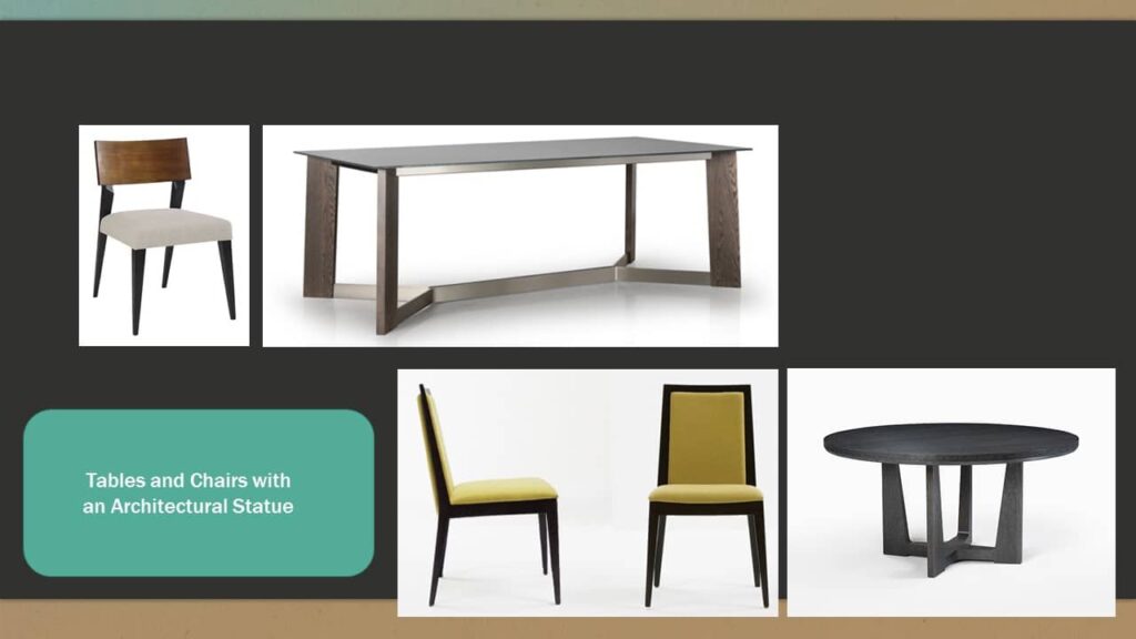 Unique Dining Table and Chair Combinations - Architectural Staute