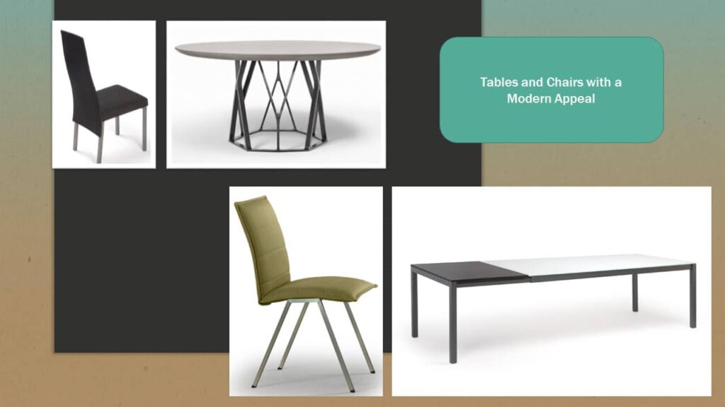 Unique Dining Table and Chair Combinations - Modern Appeal 