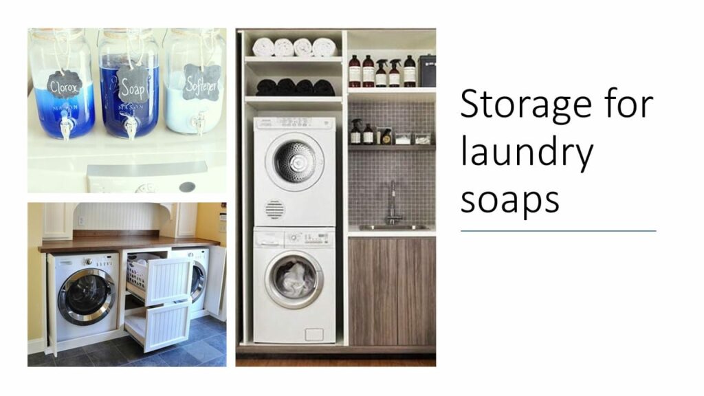 Laundry Room Must Haves-Storage for Laundry Soaps 