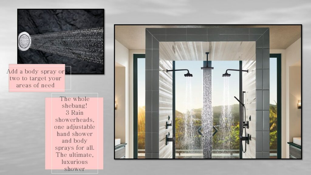 tips for a luxurious bathroom - shower experience 