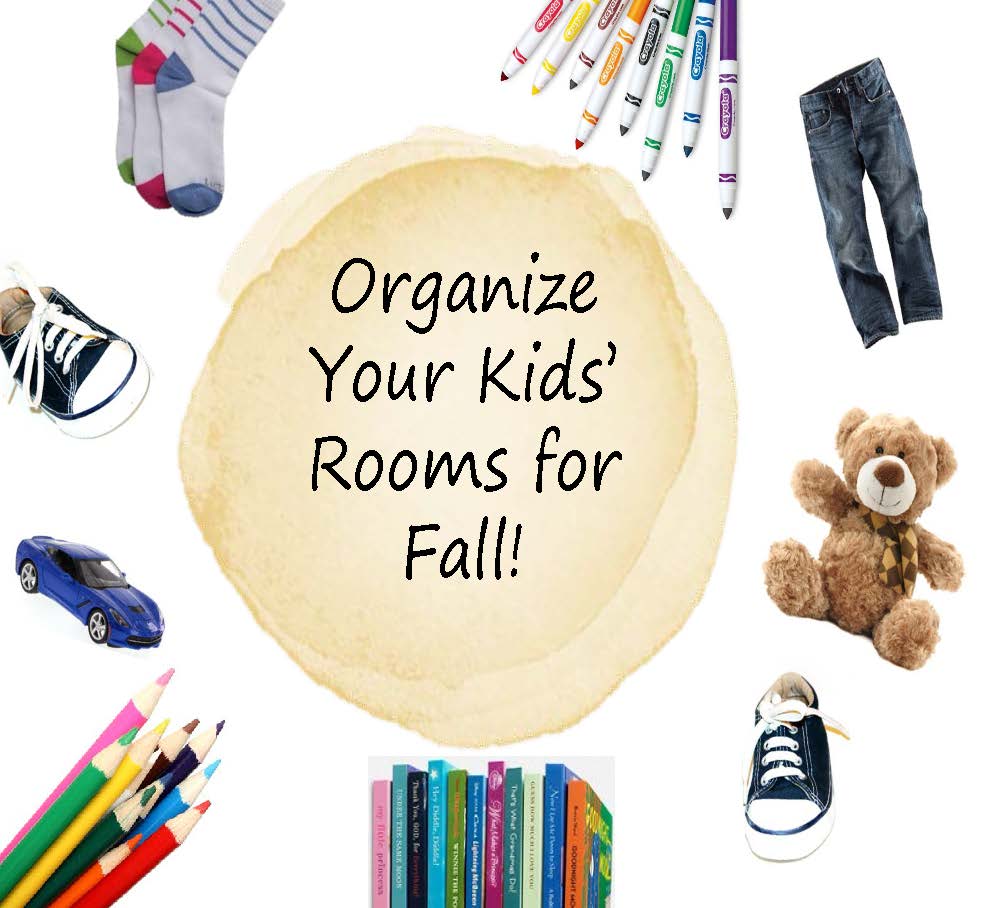 Kids Room Organization for fall