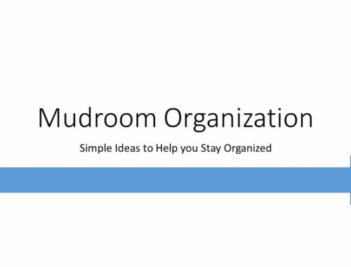 Mudroom Organization