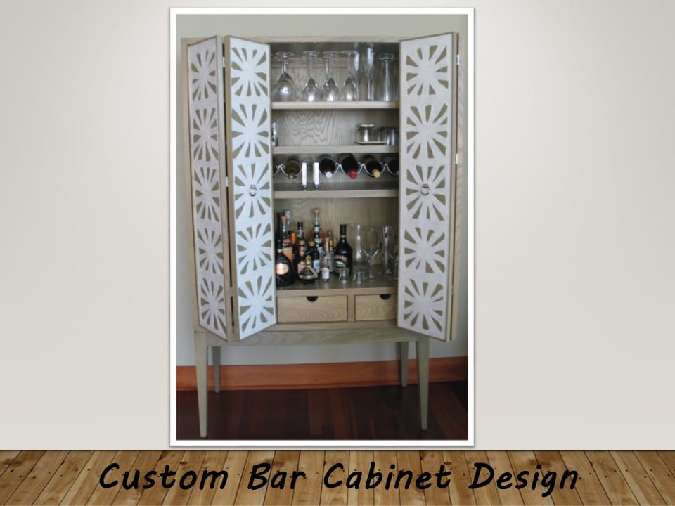 custom bar cabinet design