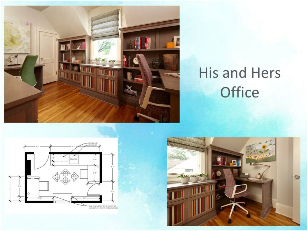 Design Advice for a Happier Home Office-His and Hers Office
