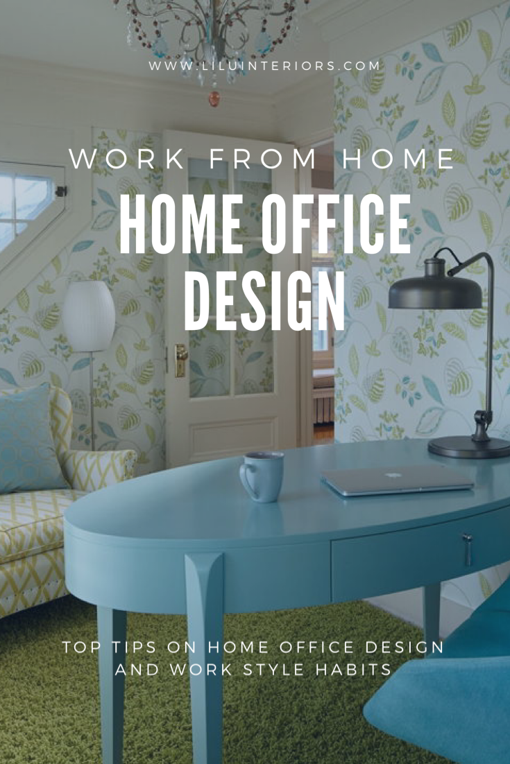 How to and where to set up a home office that will function and support wellness while working from home. And tips on working from home and being productive and well. CLICK TO READ MORE #homeofficedesign #workfromhome #homeofficedesigntips #diyhomeofficetips #wfh #interiordesign #interiordesignideas #homeofficedesignideas