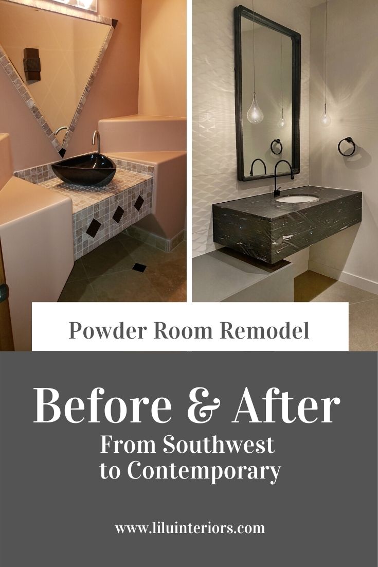 Contemporary Powder Room Remodel