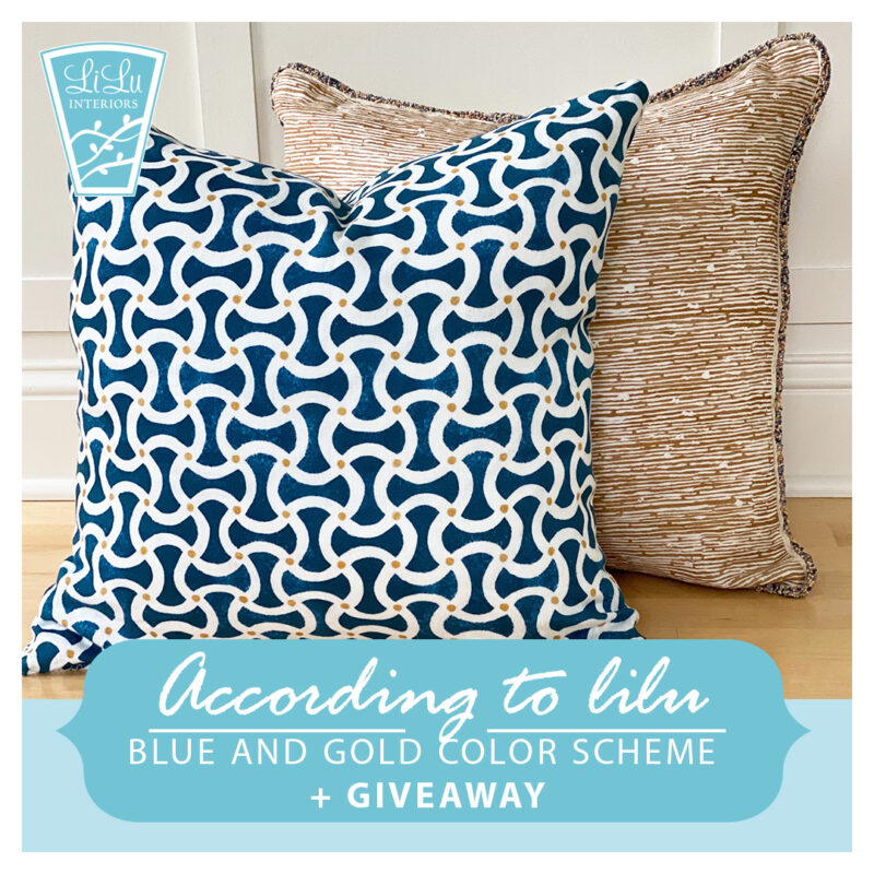 Blue and Gold Color Scheme + Giveaway