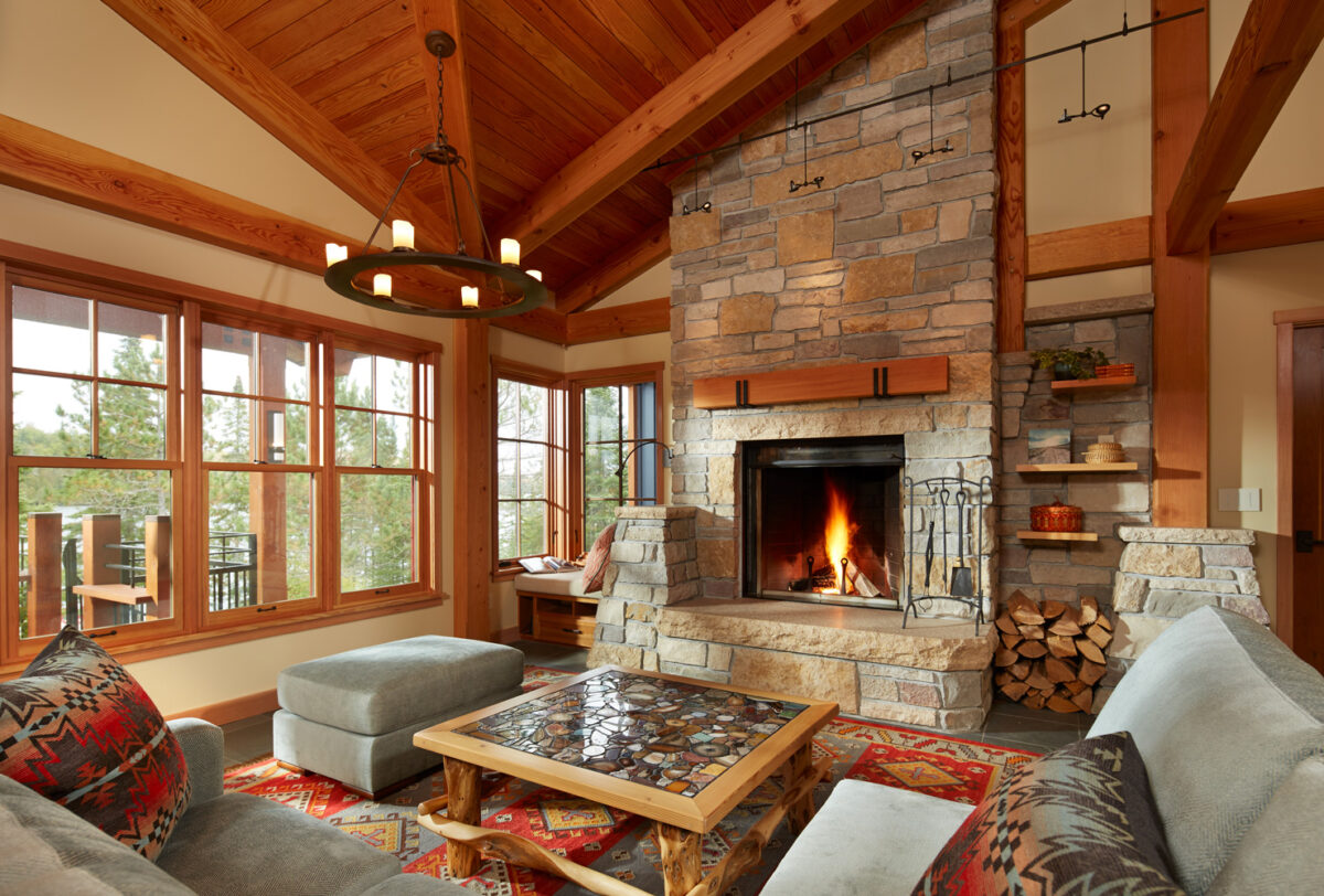Mountain style home in Minneapolis designed by LiLu Interiors
