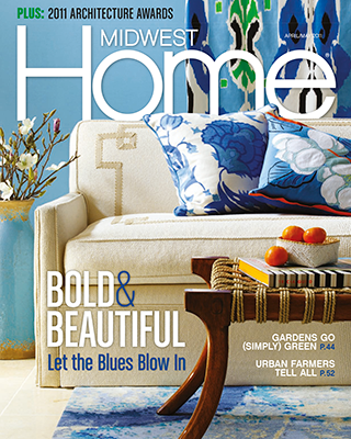 LiLu Interiors featured in Midwest Home magazine 2011 – Fresh & feminine bedroom