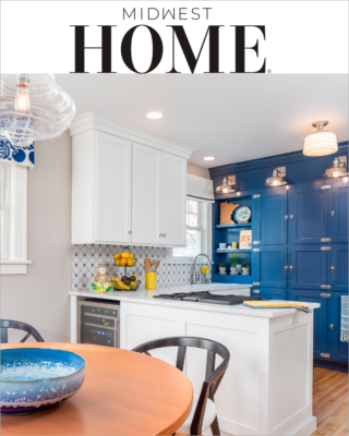 LiLu Interiors featured in Midwest Home magazine 2021 – This indigo icebox in St. Paul gives us chills