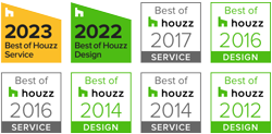 Lilu Interiors Houzz Awards Badges