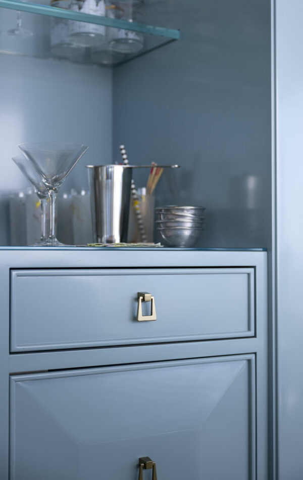 Wayzata Blue Cabinet Design Detail