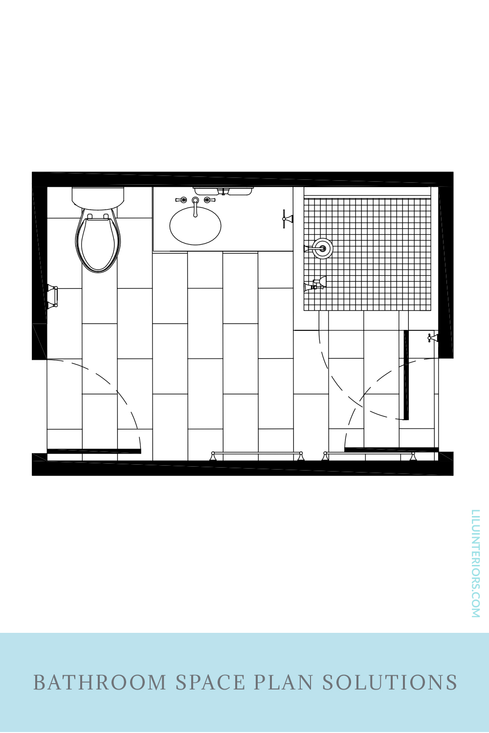 Tired to Timeless Bath Remodel plan