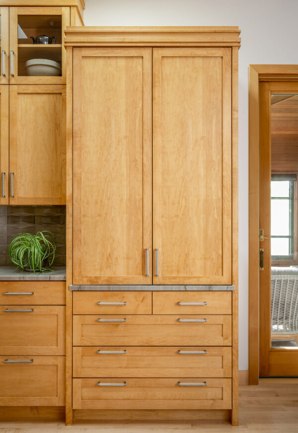 North Oaks Custom Maple Cabinet Design