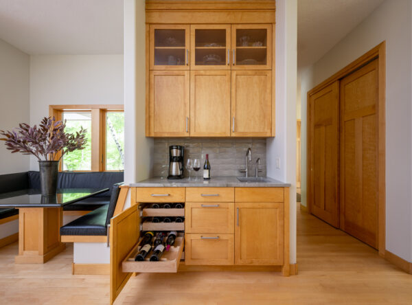 North Oaks Wine Storage Custom Cabinet Design